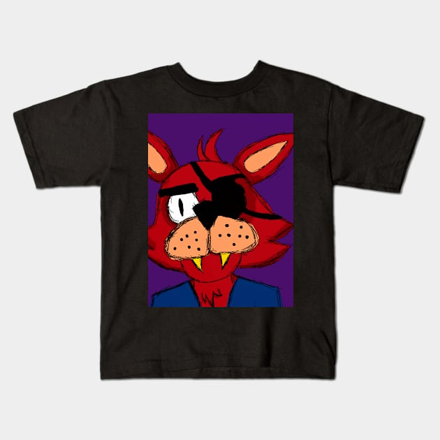 Foxy The Pirate Kids T-Shirt by Davimth